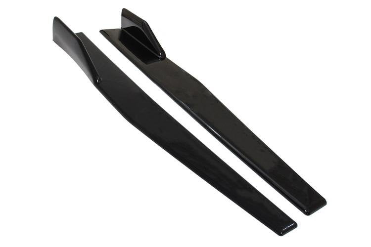 Universelle schwarze Seitenschweller-Rocker-Splitter Winglet-Flügel Canard-Diffusor 75cm