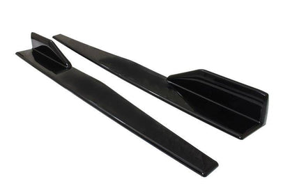 Universelle schwarze Seitenschweller-Rocker-Splitter Winglet-Flügel Canard-Diffusor 75cm