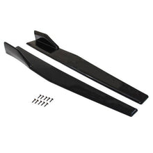 Universelle schwarze Seitenschweller-Rocker-Splitter Winglet-Flügel Canard-Diffusor 75cm