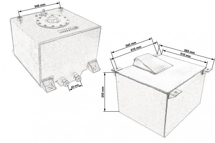 TurboWorks Fuel tank 80L