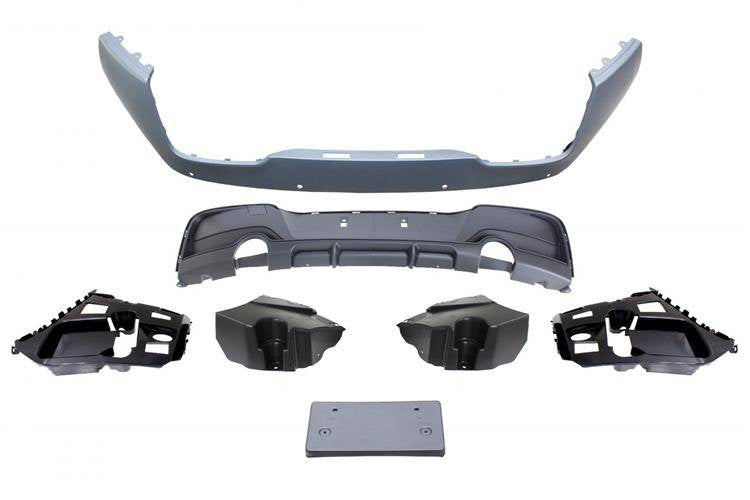 Stoßstange BMW 1 F20 F21 hinten 2 einzelne Endrohre
