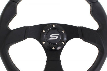 Steering wheel SLIDE 350mm offset:25mm Leather Yellow