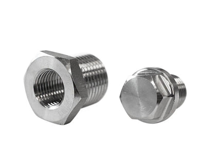 O2 Lambda-Sonden-Adapter Reduzierung M18x1.5 - M12x1.25 + Stecker Turbo Works
