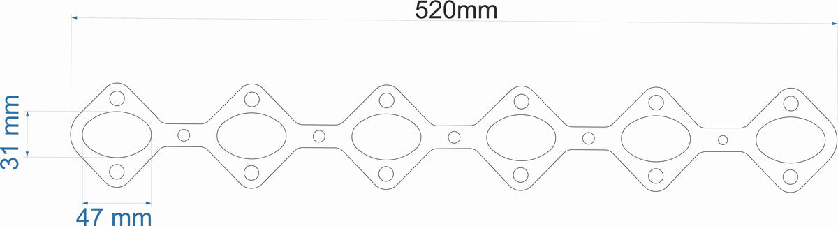 Exhaust flange E60 E61 E65 X5 3.0d