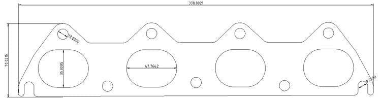 Exhaust flange Honda D-seria