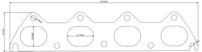 Exhaust flange Honda D-seria