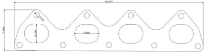 Exhaust flange Honda H22 Prelude