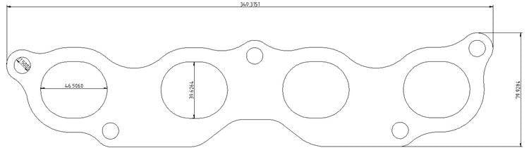 Exhaust flange Honda K20A1 K20A3