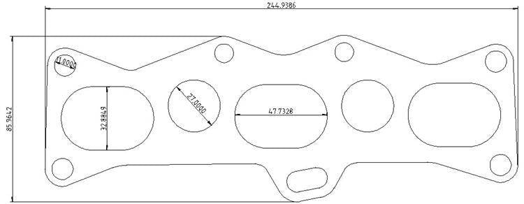 Exhaust flange Mazda MX-6 Ford Prob