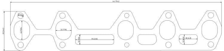 Exhaust flange VW Transporter T5, Touareg 2.5 TDI