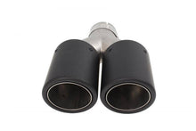 Exhaust Tip 101mmx2 wejście 63mm Carbon Matte