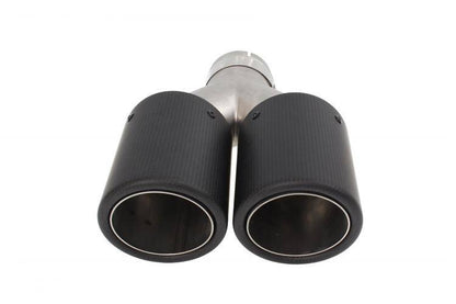 Exhaust Tip 101mmx2 wejście 63mm Carbon Matte