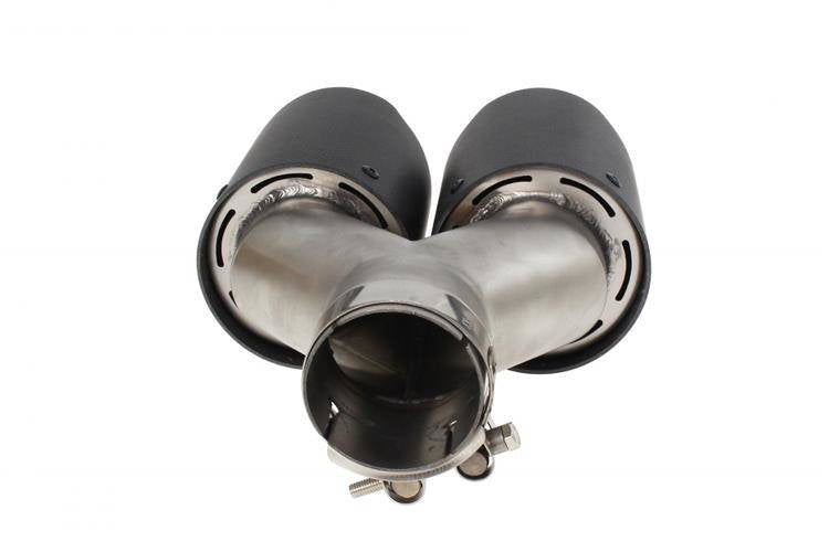 Exhaust Tip 101mmx2 enter 65mm Carbon Matte