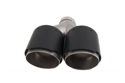 Exhaust Tip 114mmx2 enter 63mm Carbon Matte