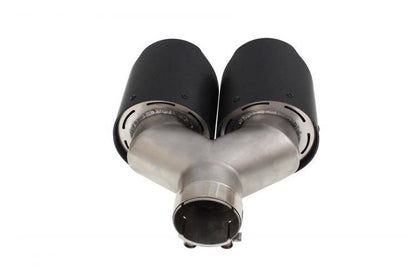 Exhaust Tip 114mmx2 enter 63mm Carbon Matte