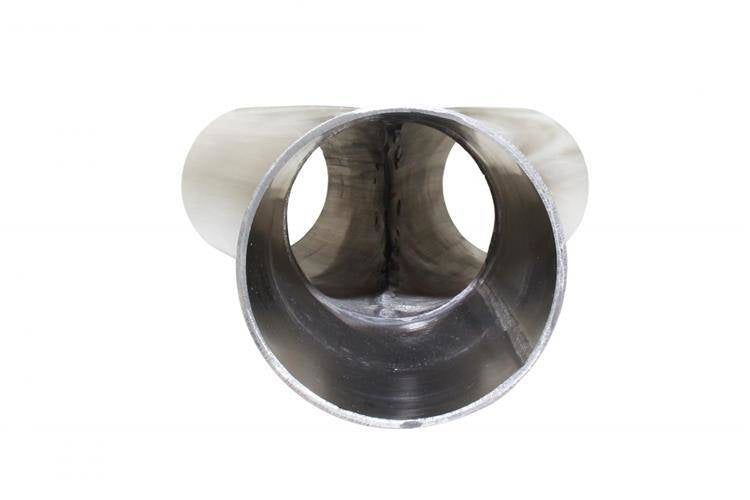 Exhaust tee 45st 63/76mm 304SS