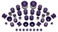 Set of suspension bushings - HONDA PRELUDE V - 36PCs.