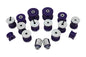 Set of rear suspension bushings - AUDI - 12PCs.