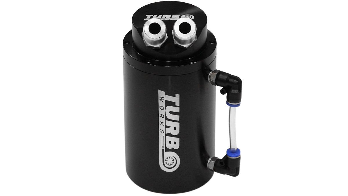 Oil catch tank 0.7L 20mm TurboWorks Black