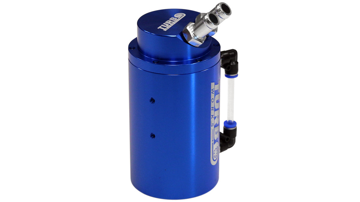 Oil catch tank 0.7L 20mm TurboWorks Blue