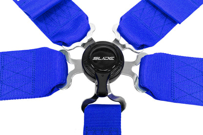 Renn-Sicherheitsgurte Slide Quick 5p 3" Blau Zulassung SFI