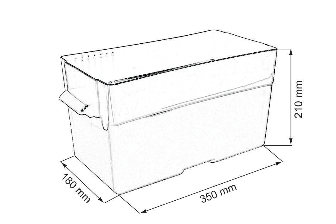 12V Battery Box Soft 350x180x210