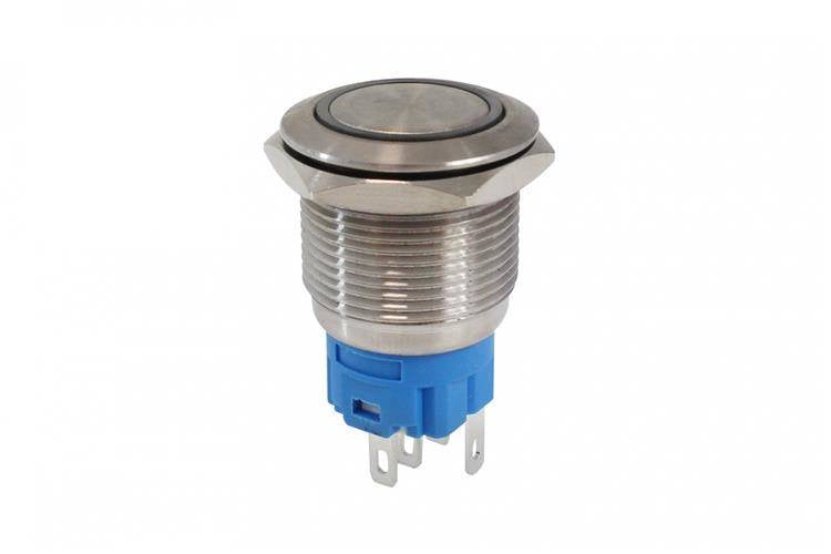 Switch 304SS 19mm ON-OFF Blue