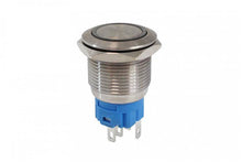 Switch 304SS 19mm ON-OFF Blue