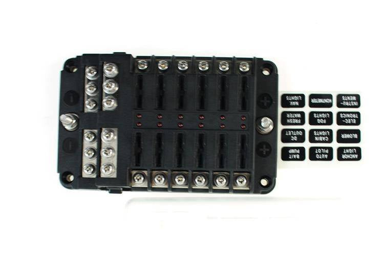 Fuse box 12 obw + ground