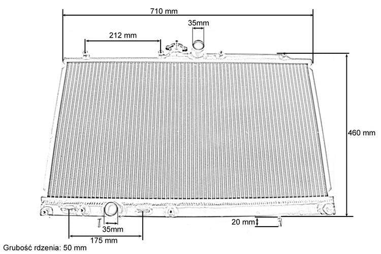 TurboWorks Sports Water Radiator Mitsubishi Lancer Evo 7-9