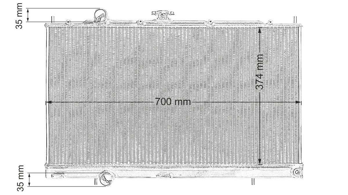 TurboWorks Sports Water Radiator Mitsubishi Evo 4-6