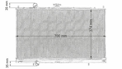 TurboWorks Sports Water Radiator Mitsubishi Evo 4-6