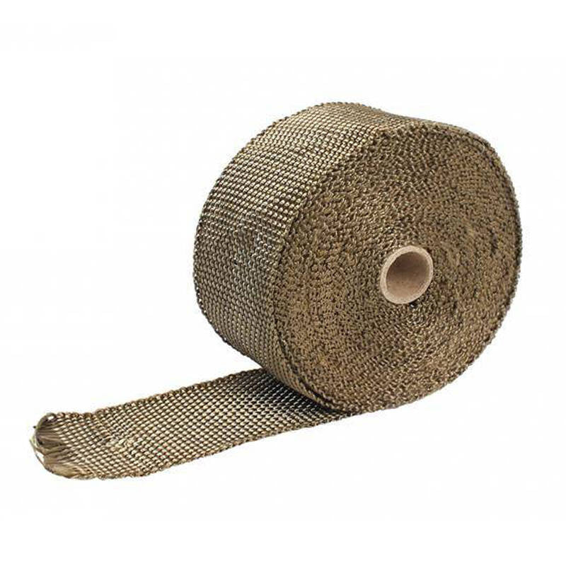TurboWorks Auspuff-Hitzeschutzband 50mm x 2mm 10m Titan