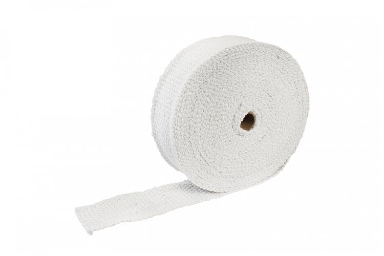 TurboWorks Auspuff-Hitzeschutzband 50mm x 2mm 10m Weiß