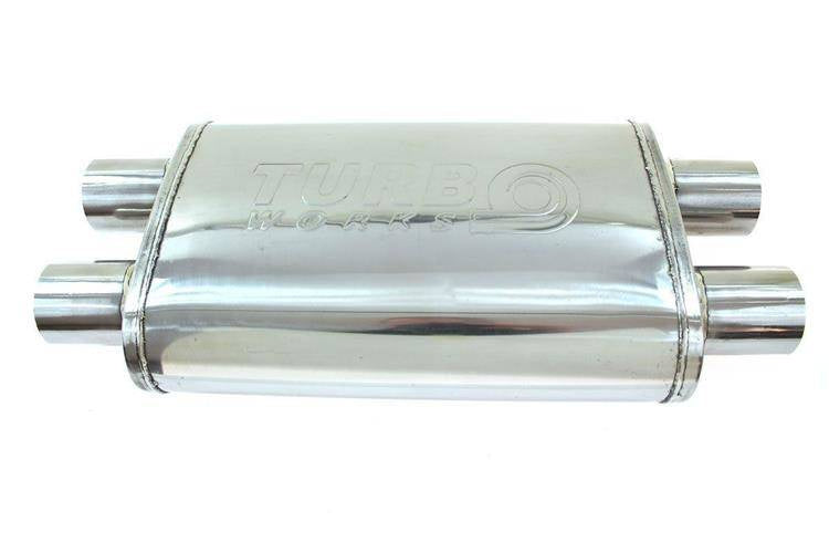 Mittelschalldämpfer 76mm TurboWorks LT 409SS 355mm
