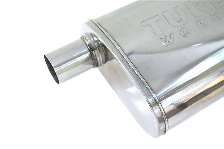 Mittelschalldämpfer 76mm TurboWorks LT 409SS 355mm