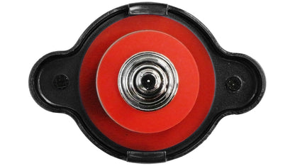 D1Spec Radiator cap with thermometer 28mm 1.1 Bar Black