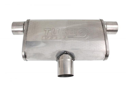 Heck-Mittelschalldämpfer 76mm TurboWorks LT 304SS 355mm