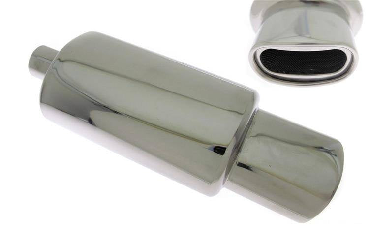 Endschalldämpfer TurboWorks 80x145mm, Eingang 63,5mm