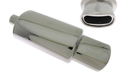 Endschalldämpfer TurboWorks 80x145mm, Eingang 63,5mm