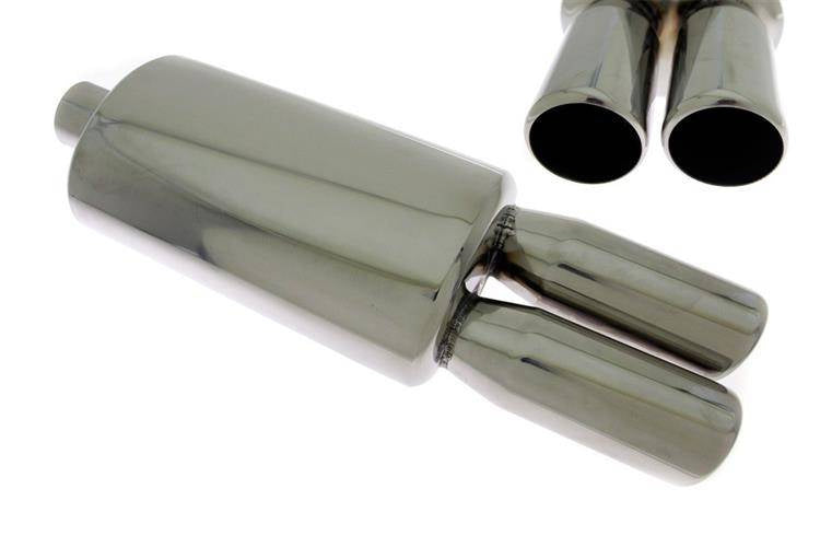 Endschalldämpfer TurboWorks 2x76mm, Eingang 63,5mm