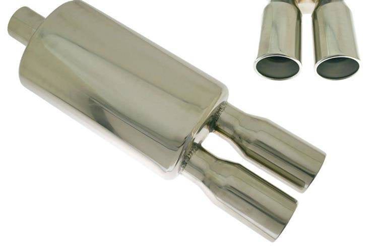 Endschalldämpfer TurboWorks 2x76mm, Eingang 63,5mm
