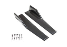 Universelle schwarze Seitenschweller Rocker Splitter Winglet Wings Canard Diffusor Typ 2