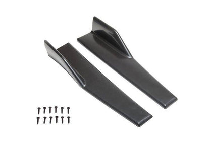 Universelle schwarze Seitenschweller Rocker Splitter Winglet Wings Canard Diffusor Typ 2