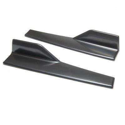 Universelle schwarze Seitenschweller Rocker Splitter Winglet Wings Canard Diffusor Typ 2