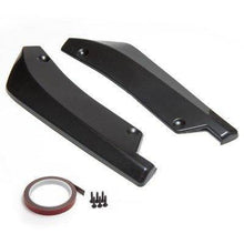 Universeller Heckstoßfänger-Lippen-Splitter Diffusor Frontspoiler Canard Deflektor Schwarz
