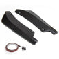 Universeller Heckstoßfänger-Lippen-Splitter Diffusor Frontspoiler Canard Deflektor Schwarz