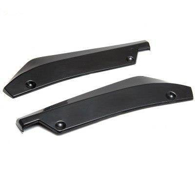 Universeller Heckstoßfänger-Lippen-Splitter Diffusor Frontspoiler Canard Deflektor Schwarz