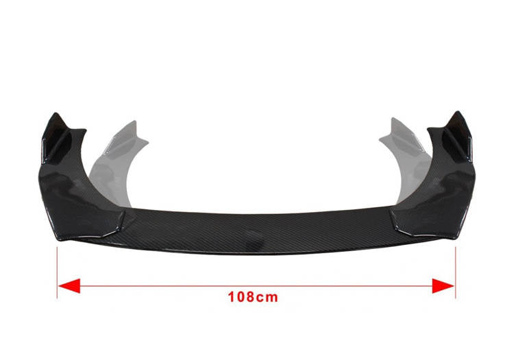 Universal front bumper splitter 3cz. Carbon Look