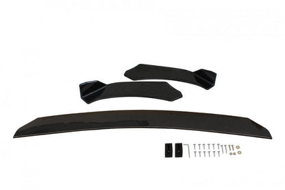 Universal front bumper splitter 3cz. Carbon Look